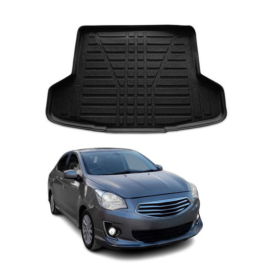 Protecție portbagaj/căptușeală pentru Mitsubishi Mirage 2014-2025 sedan, cauciuc