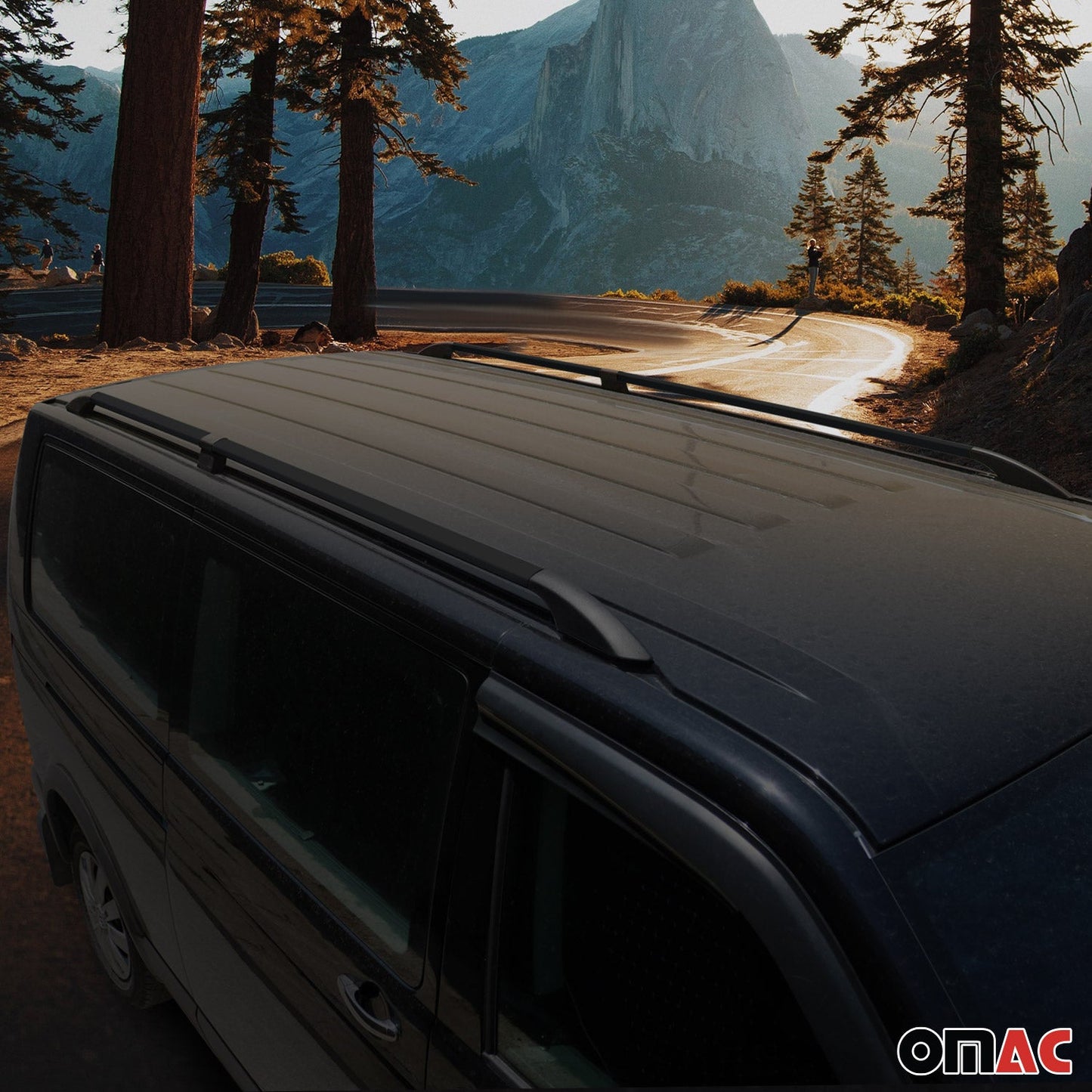 Dachreling Relingträger Alu für Opel Vivaro II 2014-2019 L2 LWB L2 Alu Schwarz