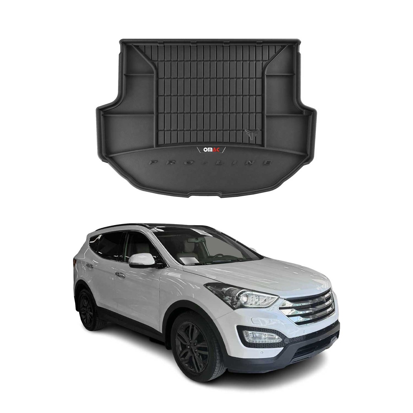 OMAC Gummi Kofferraumwanne für Hyundai Santa Fe 2012-2018 TPE Laderaumwanne
