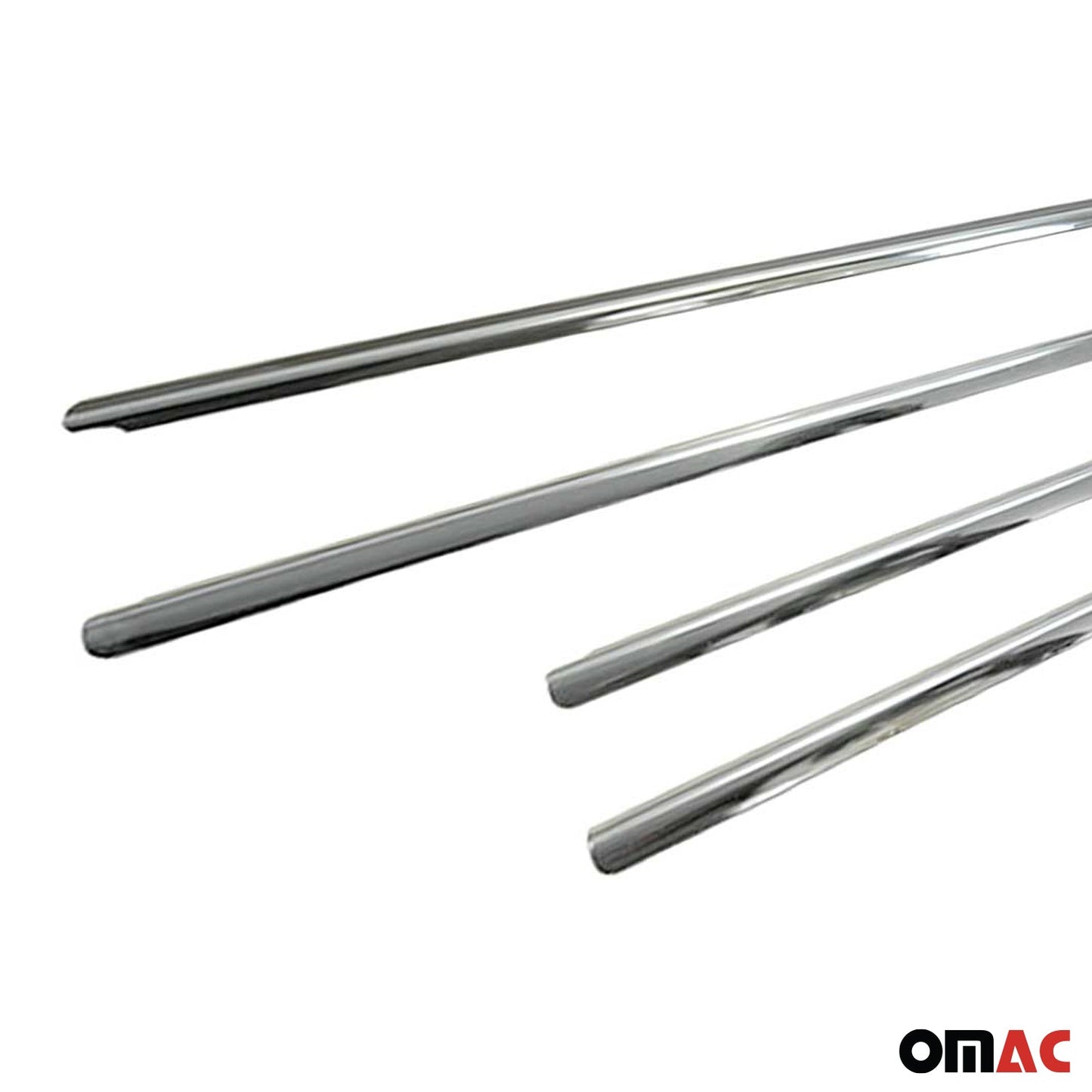 Benzi decorative pentru geamuri pentru VW Amarok 2010-2021, oțel inoxidabil cromat, 4 bucăți