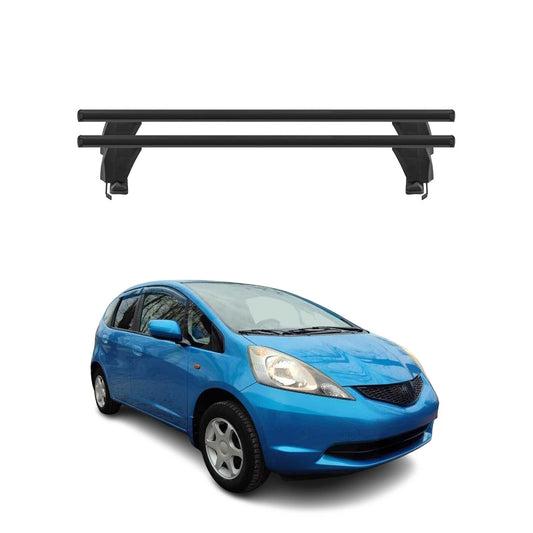 Menabo Dachträger Grundtäger für Honda Jazz Fit 2007-2014 50kg Alu Schwarz 2 tlg