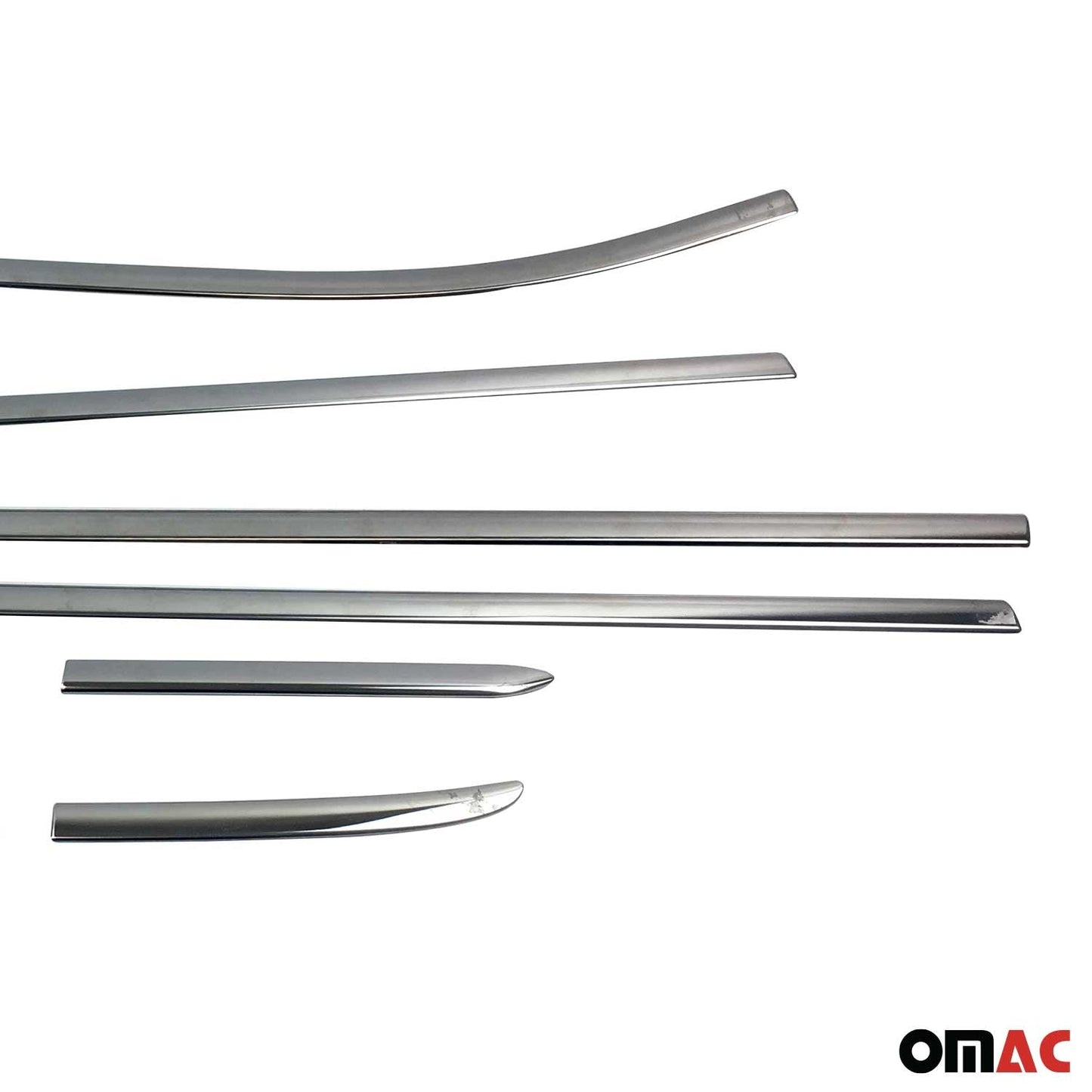 Fensterleisten Zierleisten für Ford Fiesta Schrägheck 2017-2021 Edelstahl 8tlg