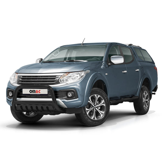 Bară de protecție față din oțel inoxidabil pentru Fiat Fullback 2016-2021 cu ABE (omologare de tip germană) Negru