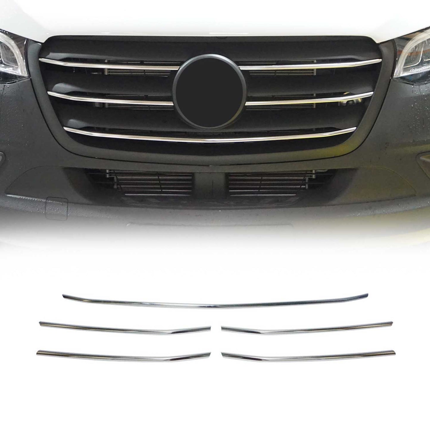 Grilă radiator pentru Mercedes Sprinter 907 910 2018-2025 Crom