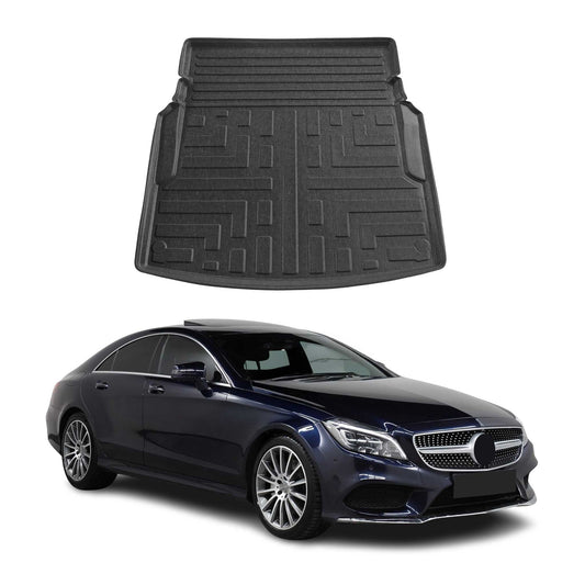 Wykładzina bagażnika/mała ładunkowa do Mercedesa CLS C218 2011-2018, gumowa TPE, czarna