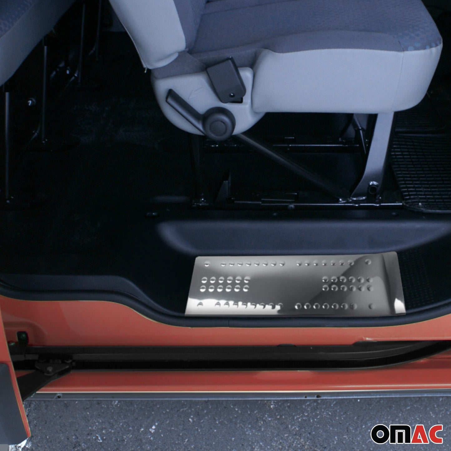 Protecții prag ușă pentru Nissan Primastar 2002-2016, oțel inoxidabil, argintiu, 2x