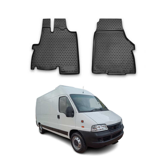 Covorașe auto Fiat Ducato 2006-2025, TPE, negre, 2 buc.