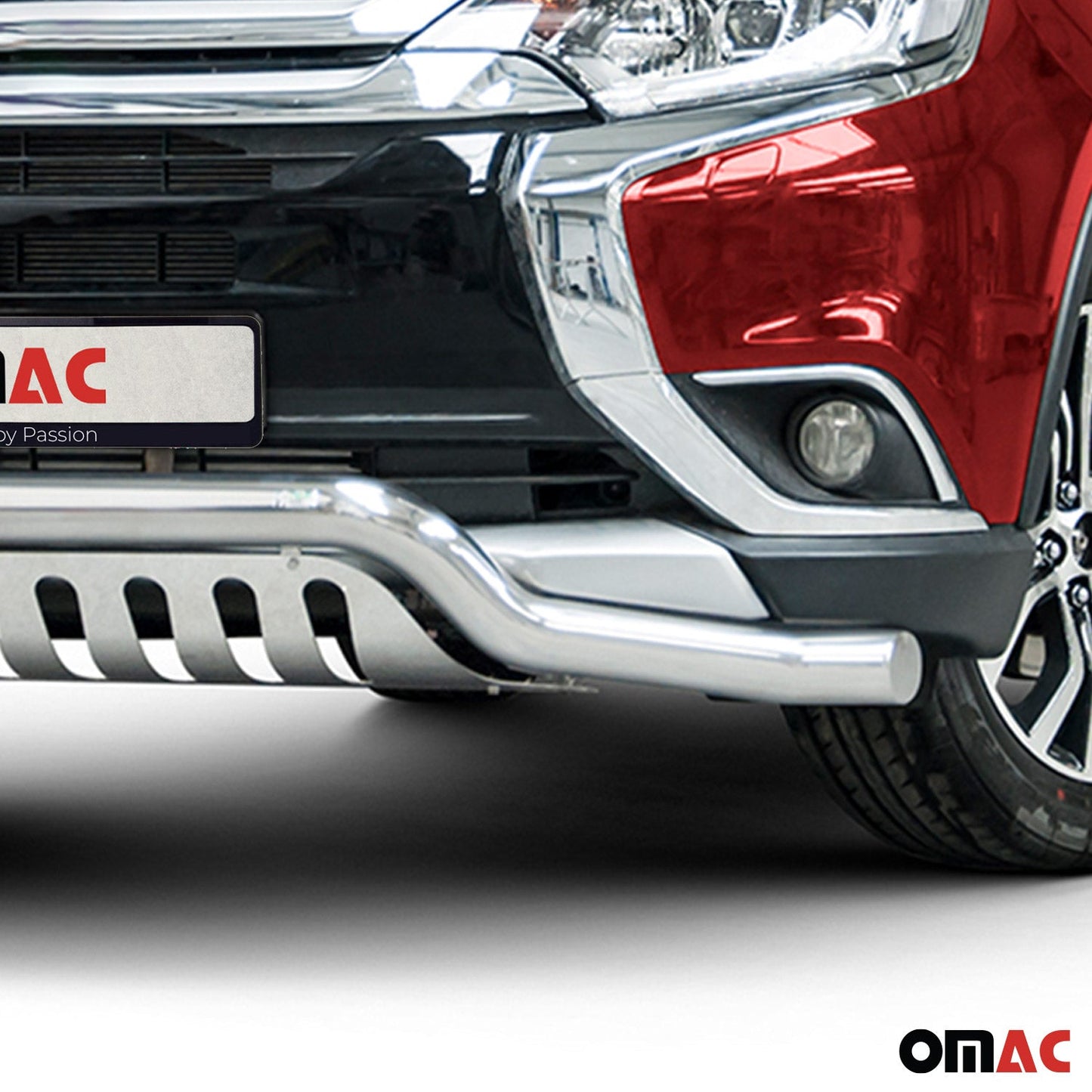 Frontbügelschutz Frontschutzbügel für Mitsubishi Outlander 2015-2021 Silber ABE