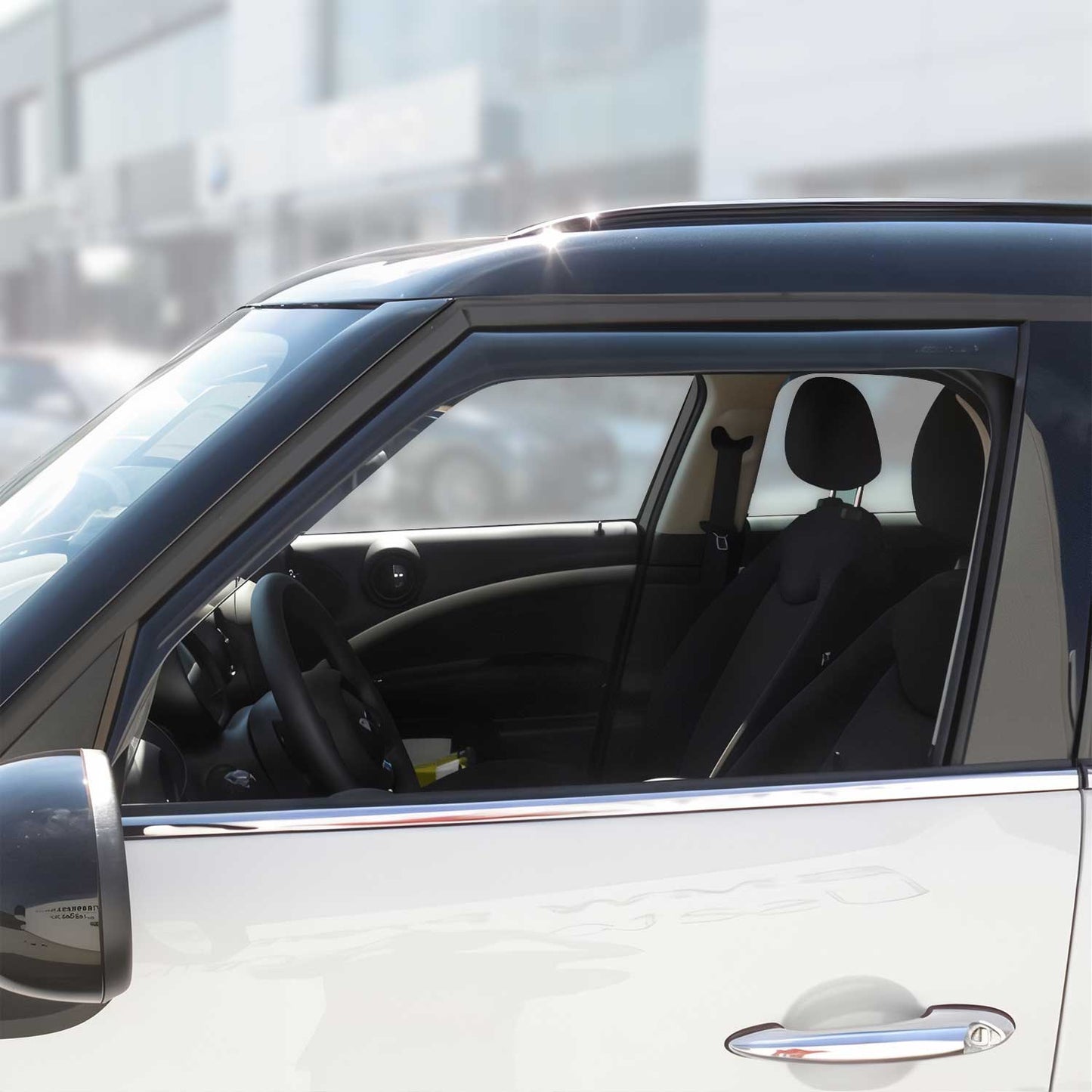 Windabweiser Regenabweiser für Mini Countryman F60 2010-2016 Dunkel Acryl 2tlg