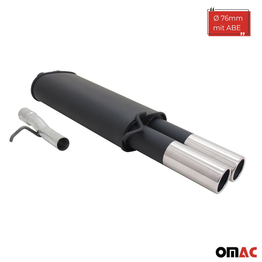 Novus Sportauspuff für VW Passat 3B / 3BG 2x76mm Endschalldämpfer mit ABE