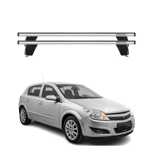 Menabo Dachträger Grundtäger für Opel Astra H 2004-2010 75kg Alu Silber 2 tlg