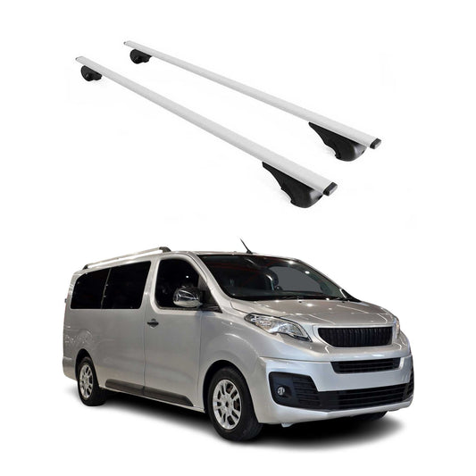Portbagaj de plafon pentru Peugeot Expert Traveller 2016-2025 75kg gri metalizat 2x