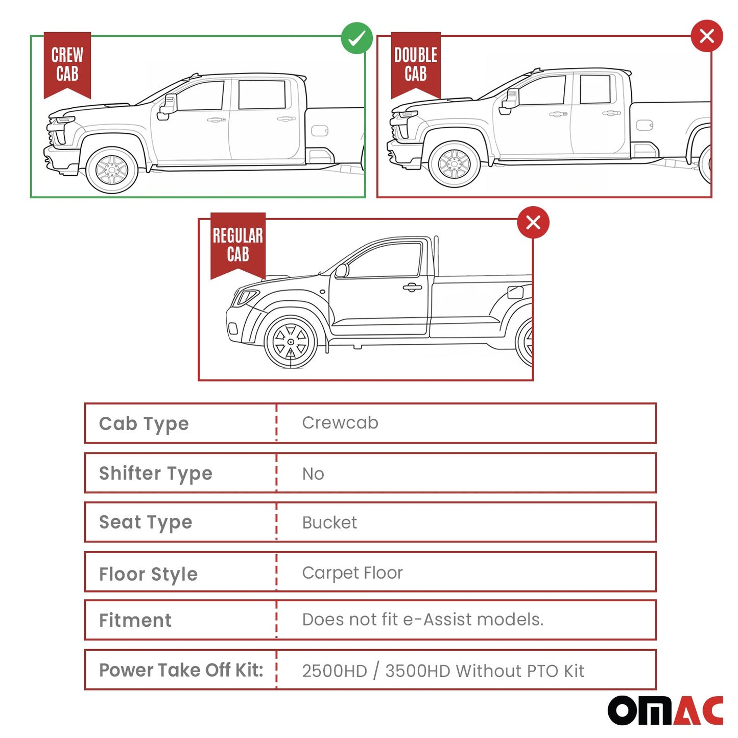 Covorașe de podea TPE negre pentru Chevrolet Silverado Crew Cab 2014-2019, set de 4 piese