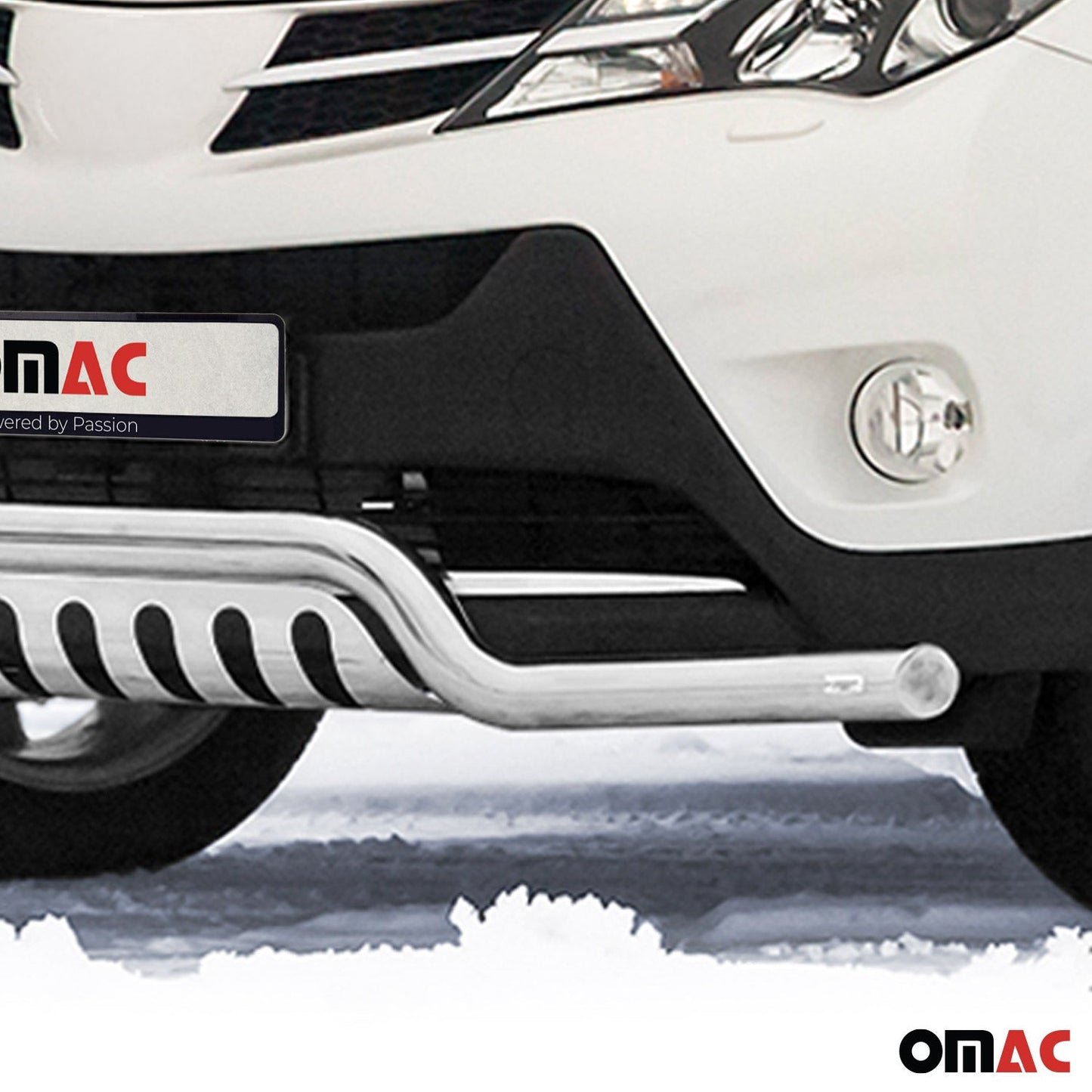 Bară de protecție față pentru Toyota RAV4 2013-2015, oțel inoxidabil cu ABE (omologare de tip germană), argintiu