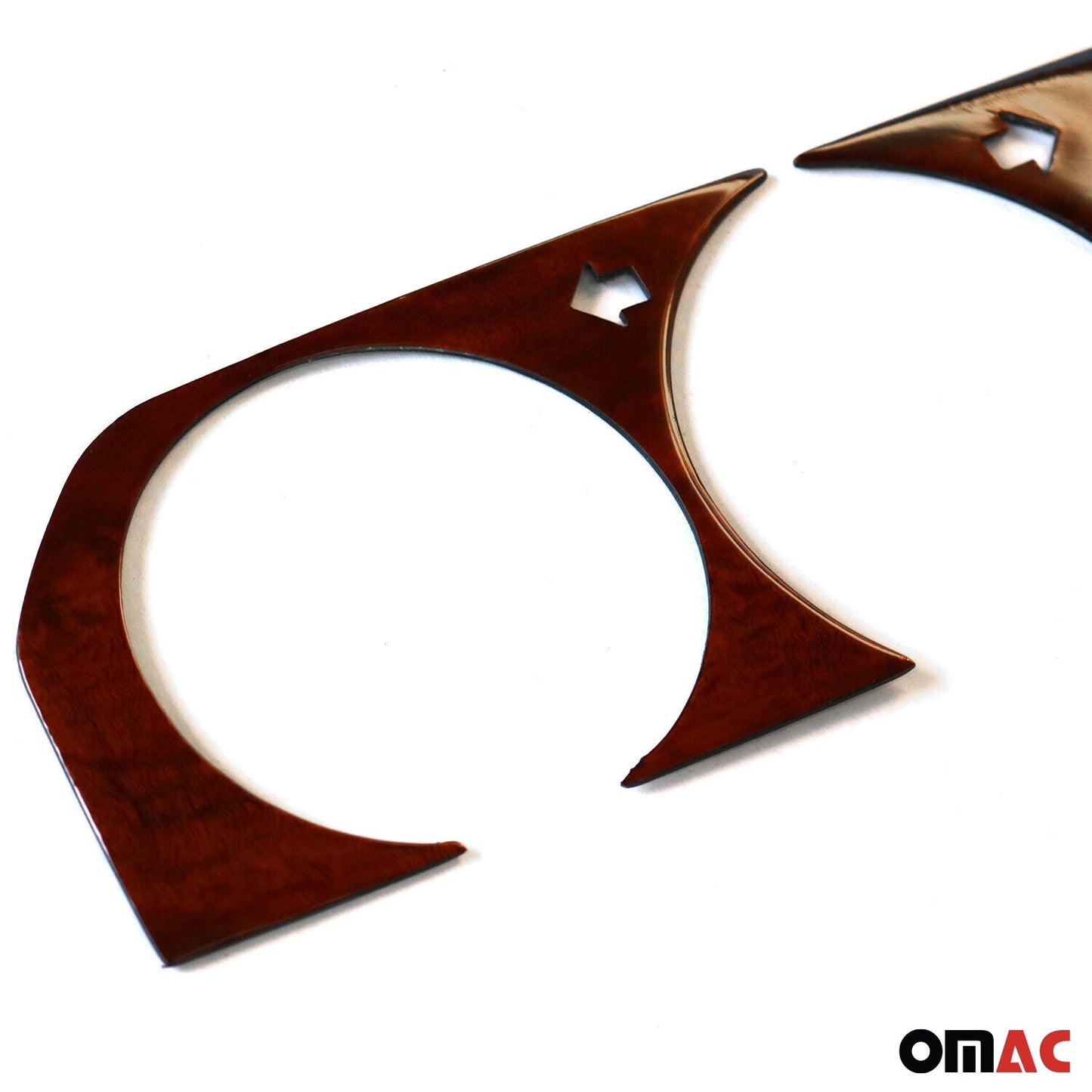 Cadru/capac vitezometru cabină Mercedes W201 1982-1993 lemn nuci de burl