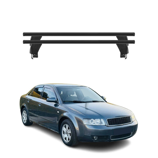 Menabo Dachträger Grundtäger für Audi A4 B6 B7 Limo 2001-2008 50kg Alu Schwarz