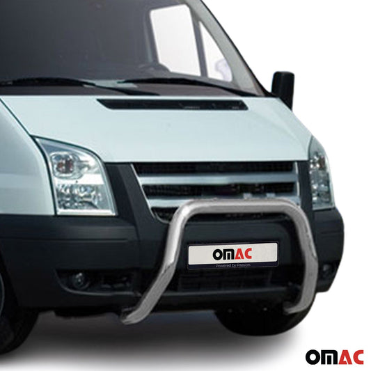 Bară de protecție/buton față pentru Ford Transit 2006-2012 cu ABE (omologare de tip germană) protecție argintie împotriva impactului