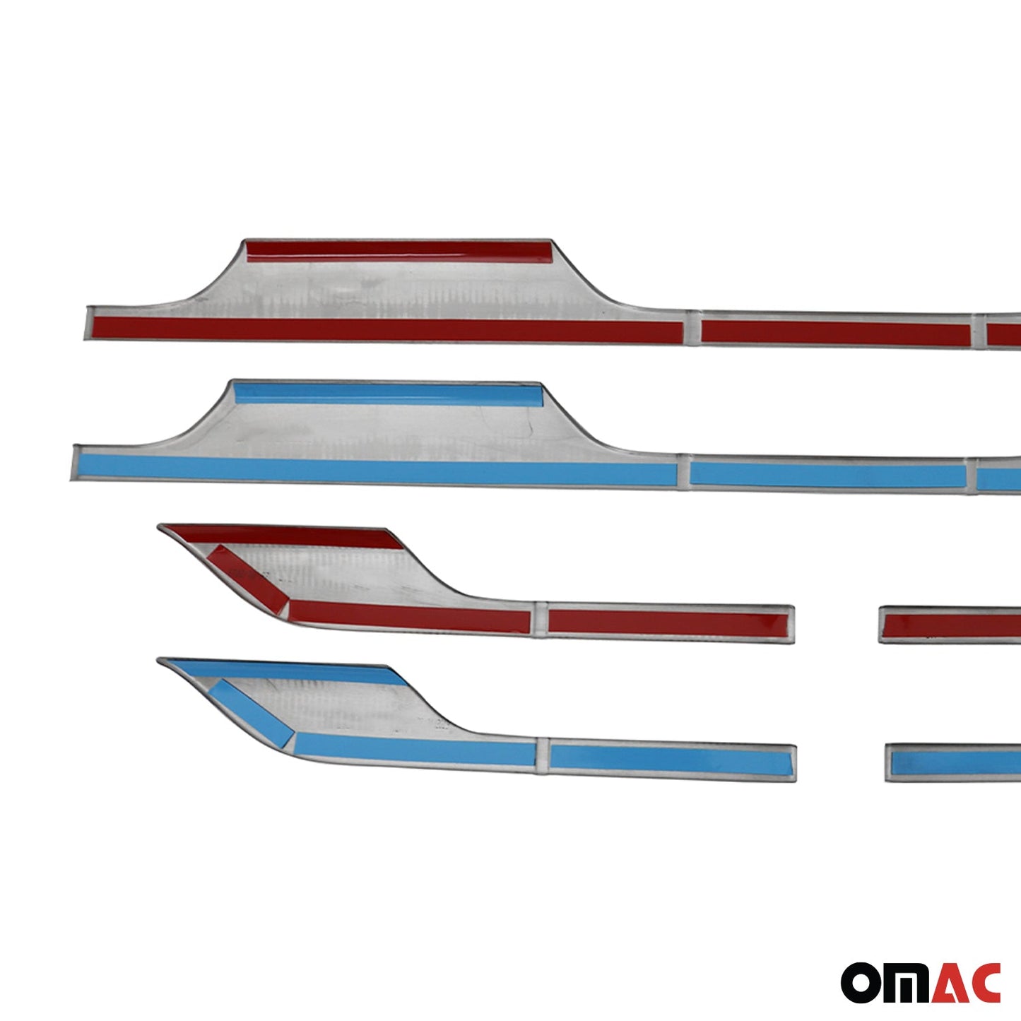 Seitentürleiste Türschutzleiste für Dacia Duster 2018-2021 Gebürstet Chrom 6x