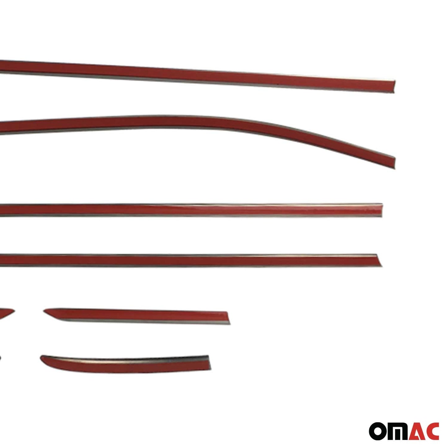 Fensterleisten Zierleisten für Ford Fiesta Schrägheck 2017-2021 Edelstahl 8tlg