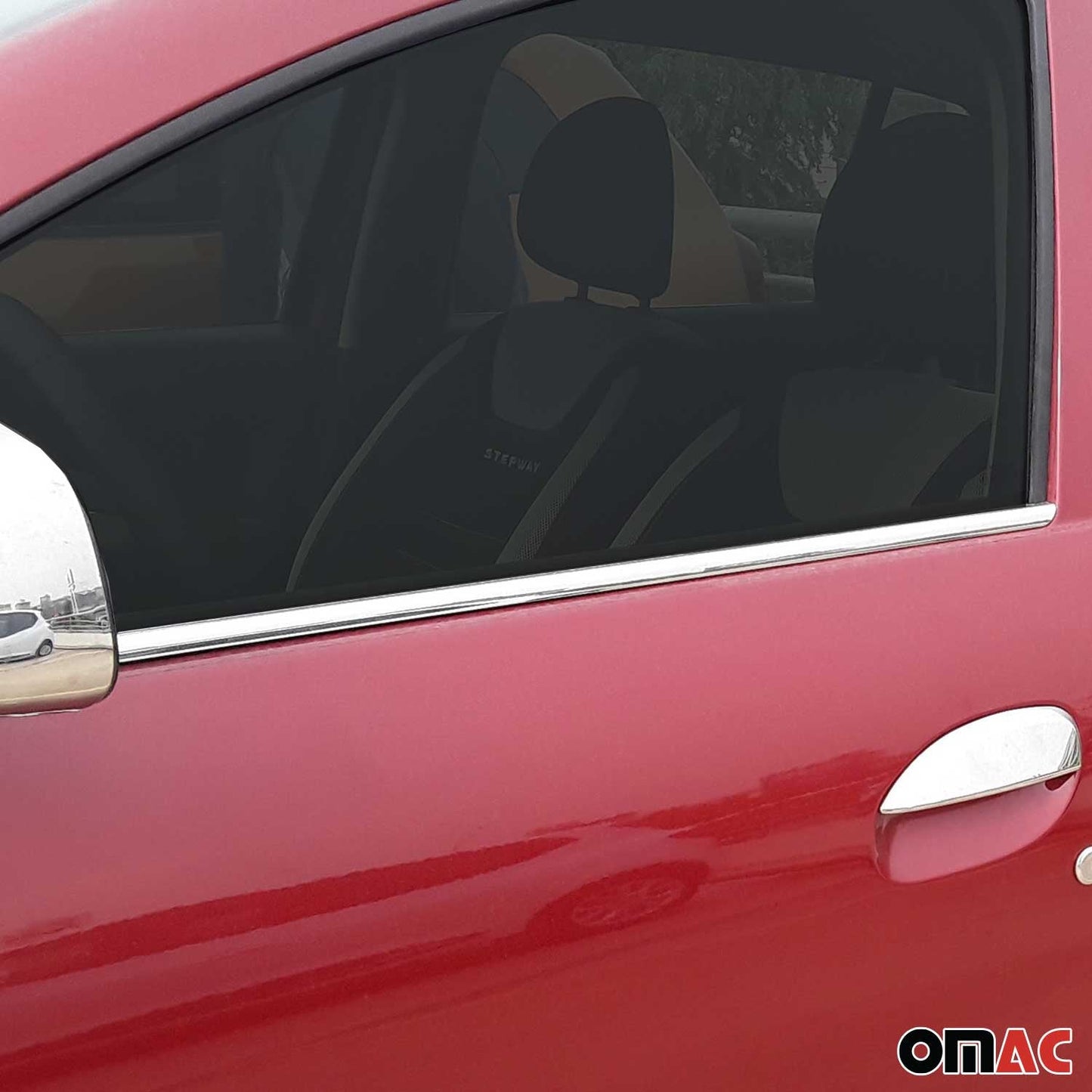 Fensterleisten Zierleisten für Dacia Sandero 2012-2020 Edelstahl Chrom 4tlg