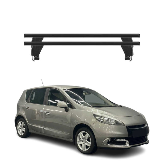 Menabo Dachträger Grundtäger für Renault Scenic mk3 2013-2016 FL 50kg Schwarz 2x