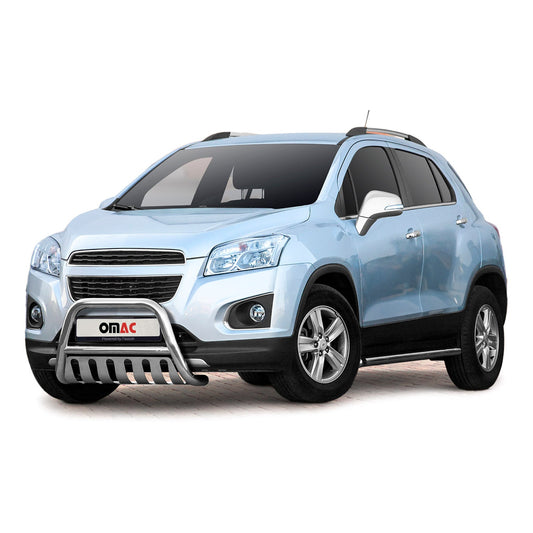 Bară de protecție/buton față pentru Chevrolet Trax 2013-2021 cu ABE (omologare de tip germană) Oțel argintiu