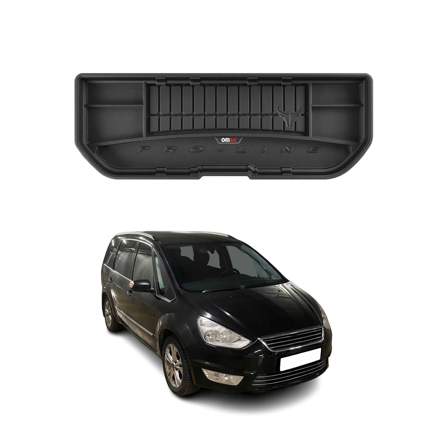 OMAC Gummi Kofferraumwanne für Ford Galaxy 2006-2015 Ghia Titanium Laderaumwanne
