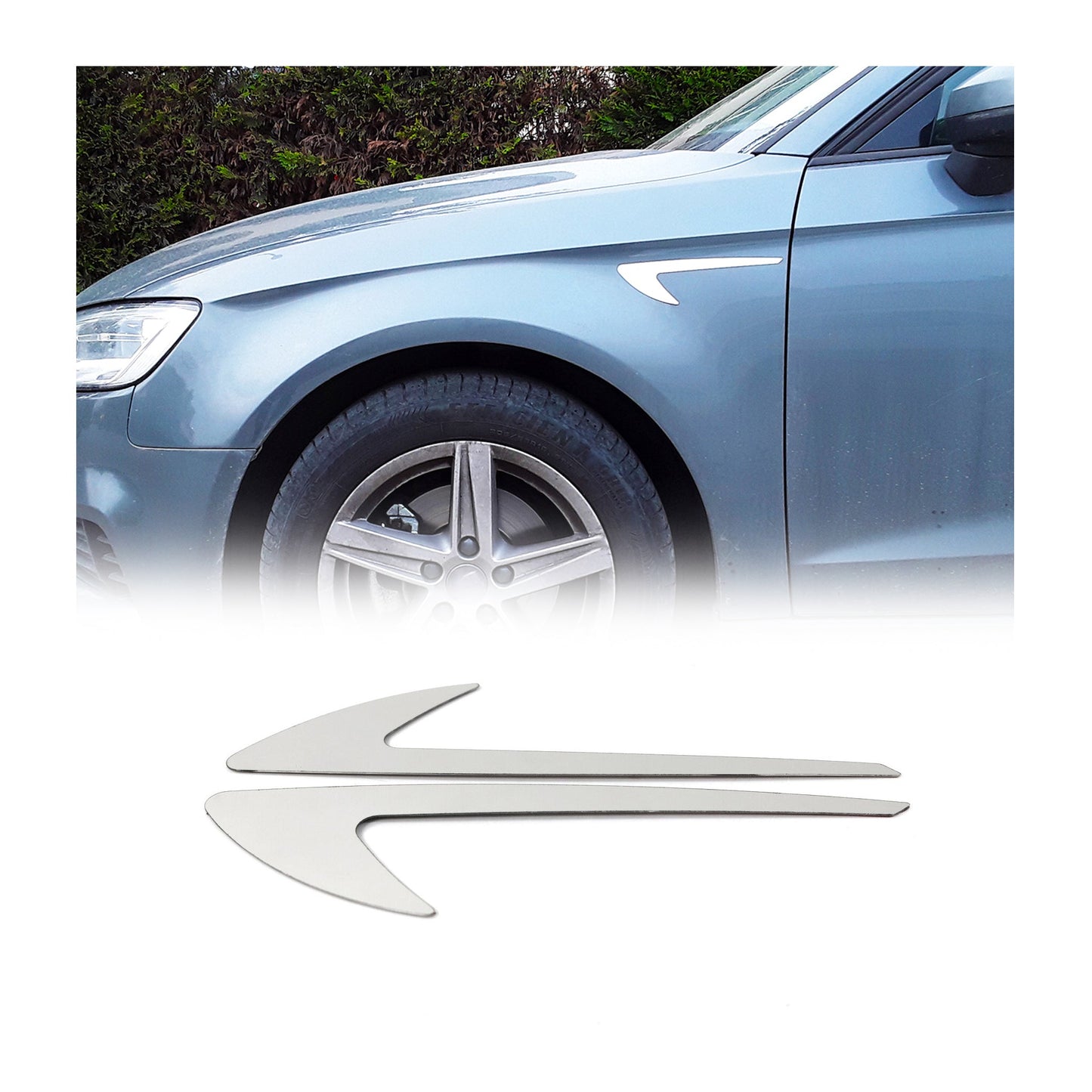 Seitentürleiste Seitendekor für Renault Trafic 2001-2014 Chrom Edelstahl 2x