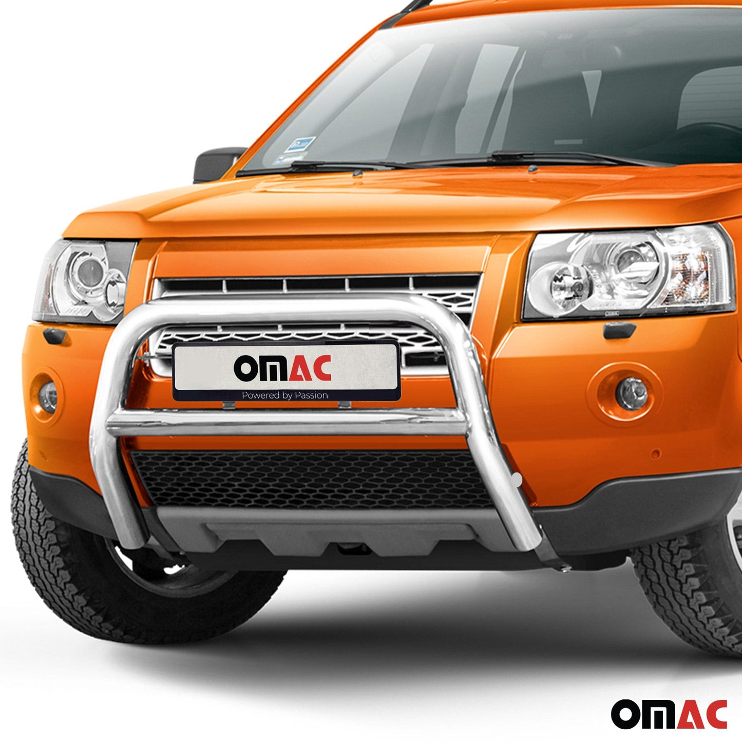 Bară de protecție/buton față pentru Land Rover Freelander 2007-2014 cu ABE (omologare de tip germană) argintiu