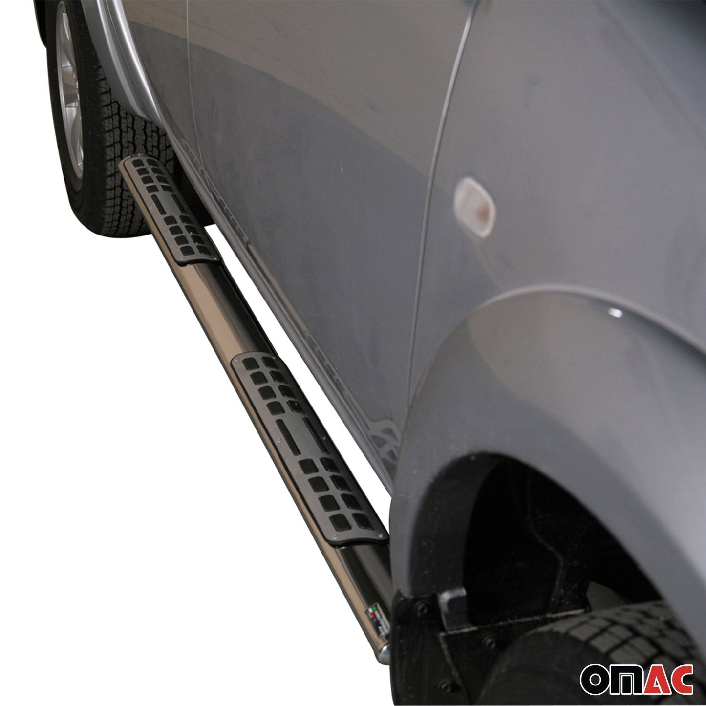 Trepte laterale/scarpe din oțel pentru Mitsubishi L200 Double Cab 2010-2015 Gri