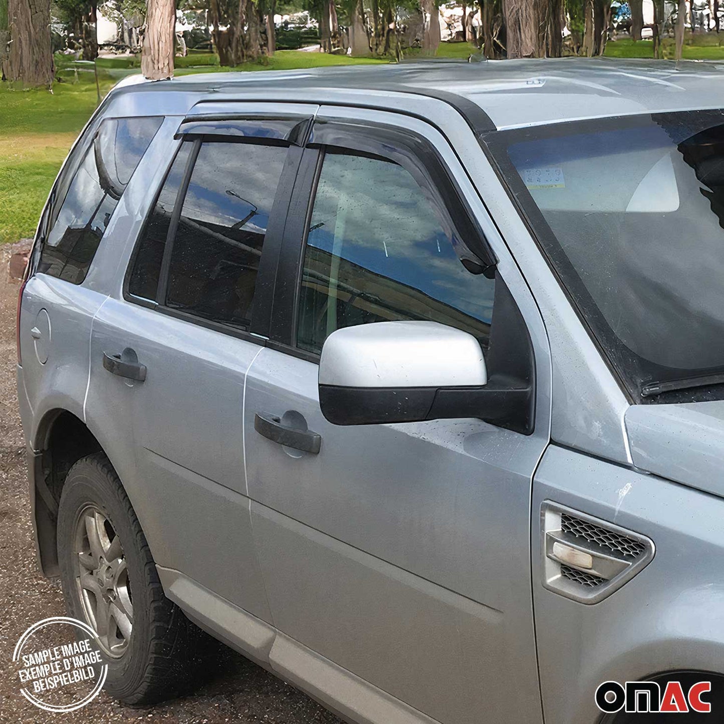 4x Deflectoare de vânt, deflectoare de ploaie pentru Dacia Duster 2010-2017, acrilice, închise la culoare