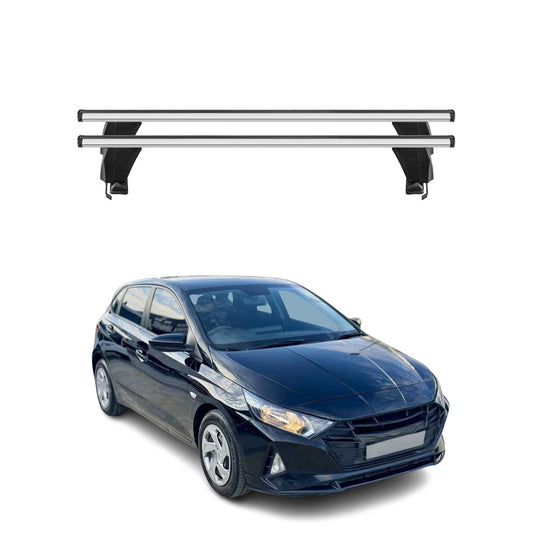 Menabo Dachträger Grundtäger für Hyundai i20 2020-2025 ABE Aluminium Silber 2tlg
