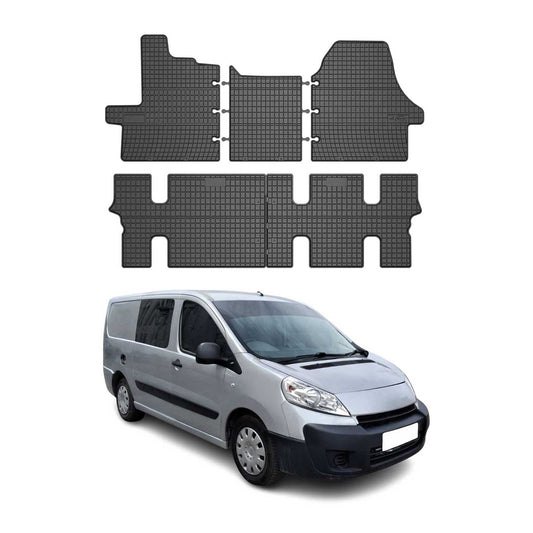 OMAC Gummi Fußmatten für Citroen Jumper 2006-2025 Automatten Gummi Schwarz 5tlg