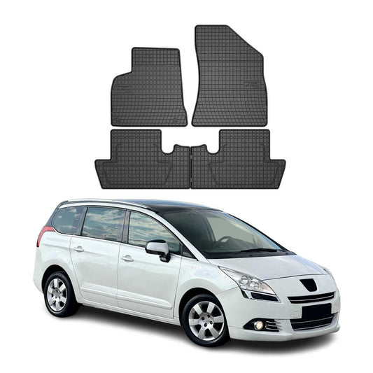 2009-2017 Peugeot 5008 Fußmatten Gummi Schwarz 4 tlg