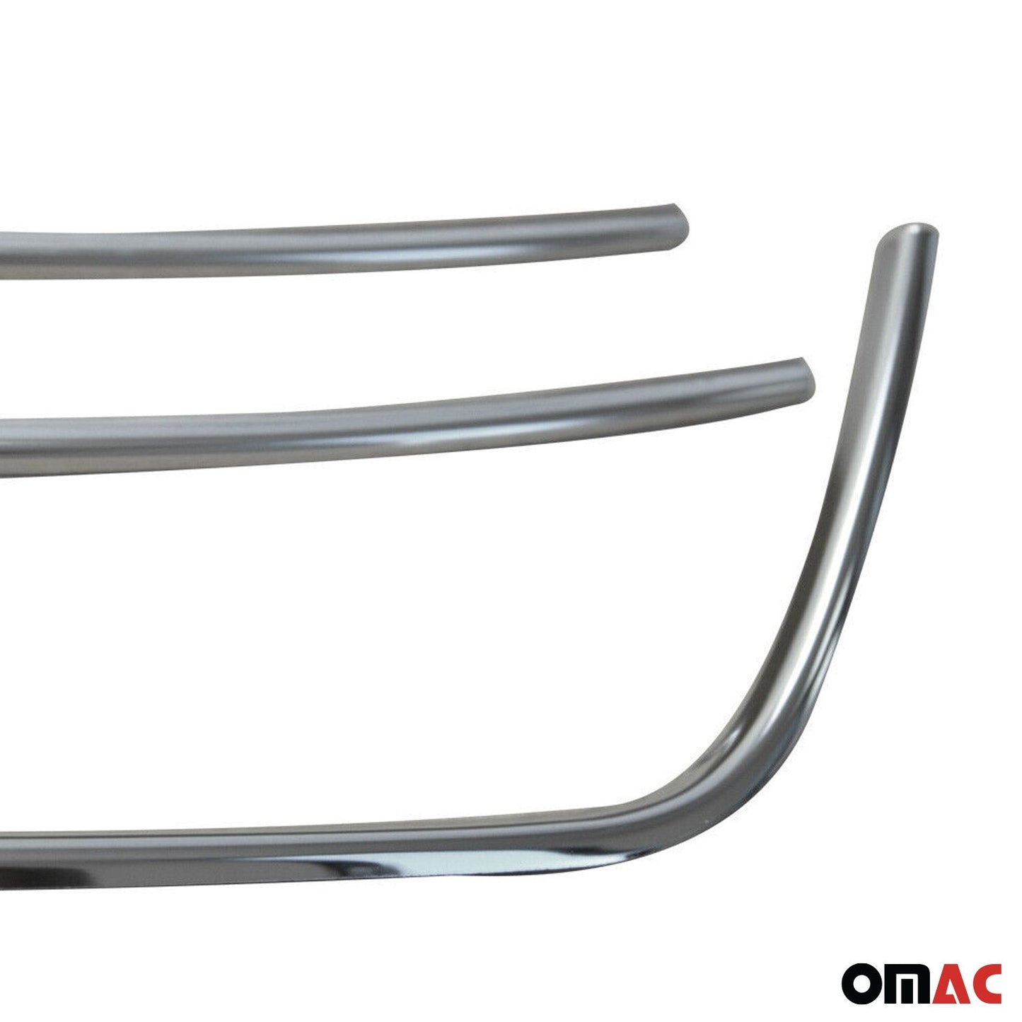 Kühlergrill Leisten Grillleisten für VW Caddy 2010-2015 Edelstahl Silber 3tlg