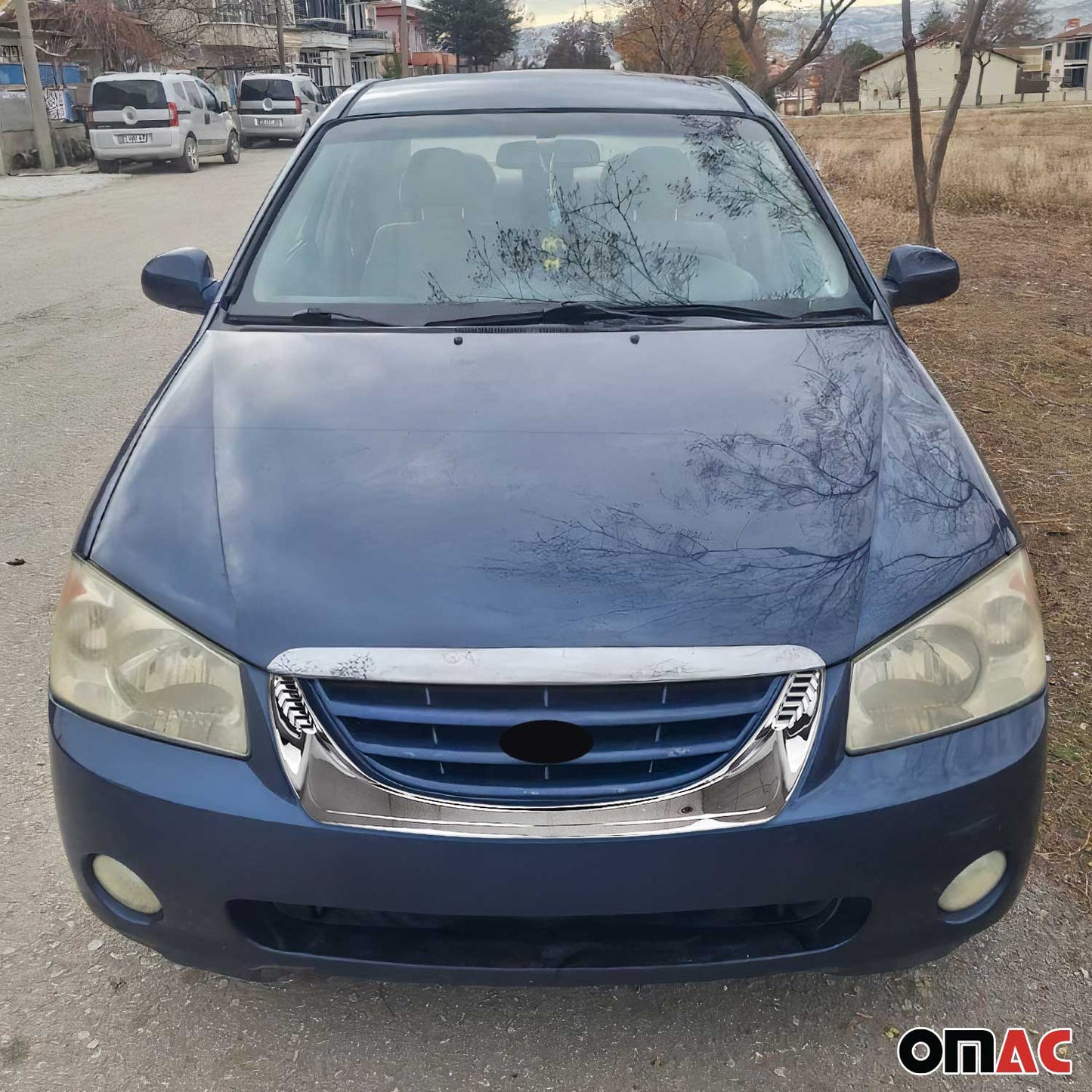 Kühlergrill Grillleisten für Kia Cerato 2004-2006 ABS Chrome