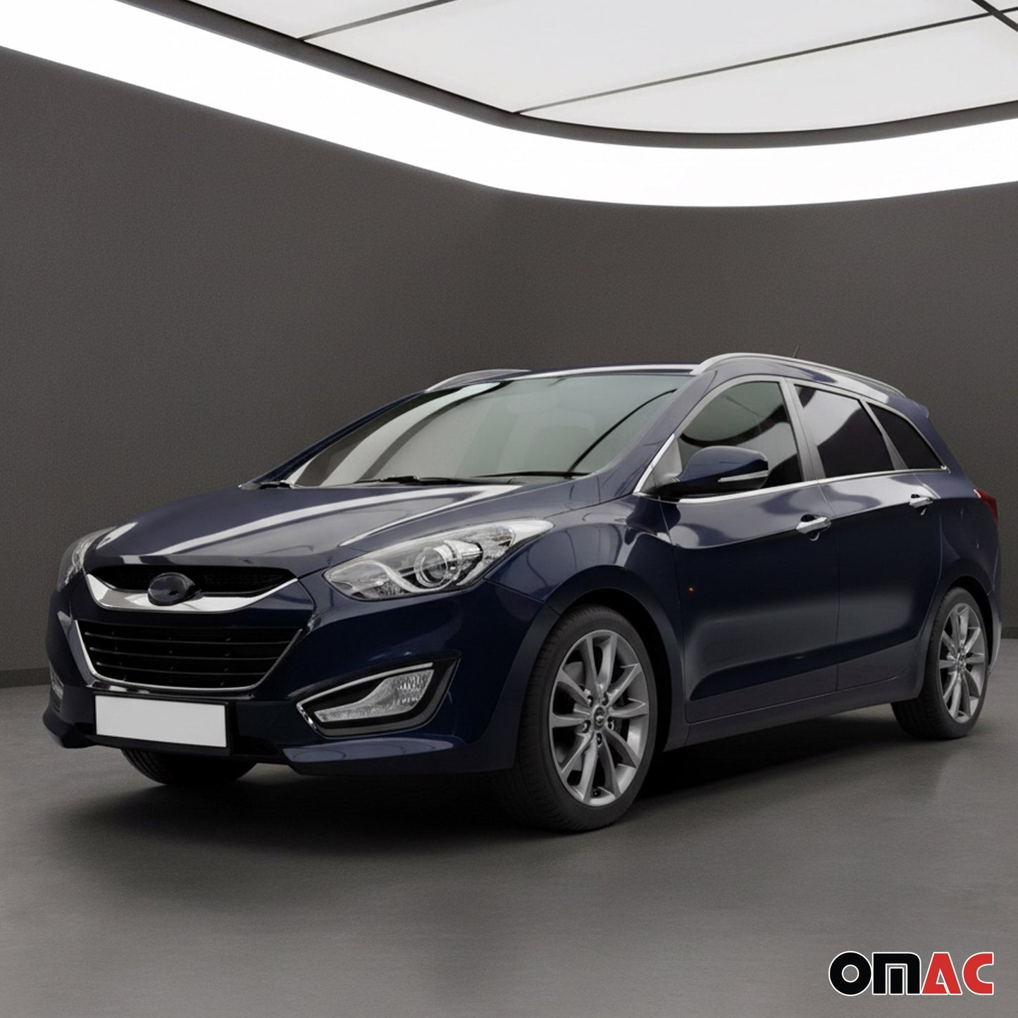 Kühlergrill Grillleisten für Hyundai i30 2012-2017 Chrom Edelstahl Silber