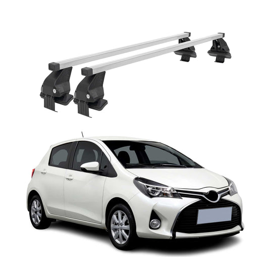 Bagażnik dachowy Menabo do Toyoty Yaris 2011-2019, 50 kg, stal, srebrny, 2 szt.