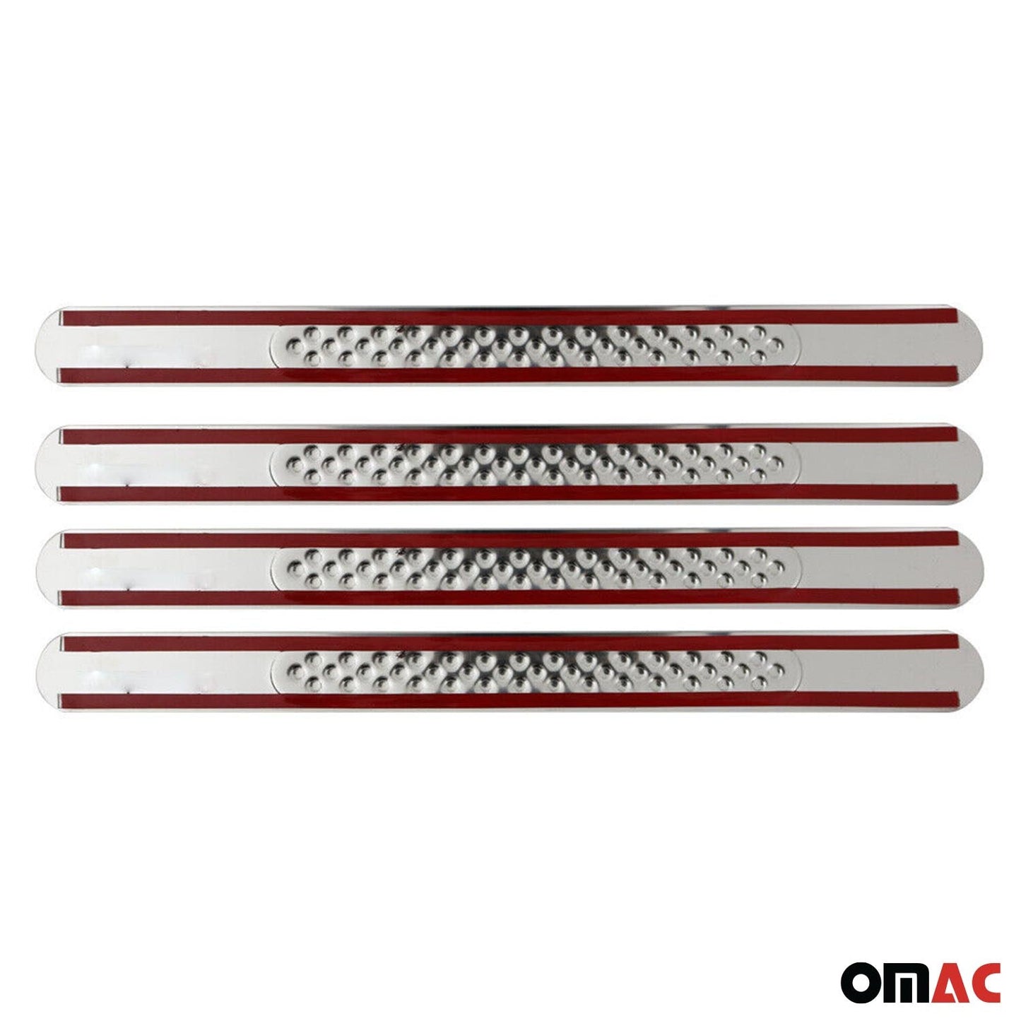 Protecții prag ușă pentru Ford Ranger 2015-2025, oțel inoxidabil, argintiu, set 4 piese