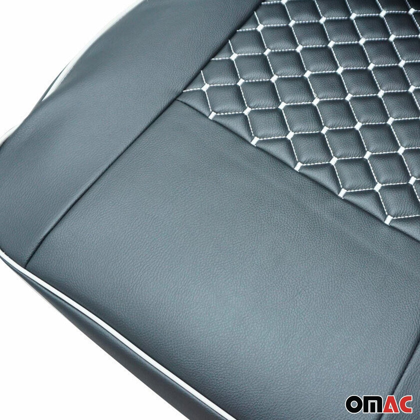 Sitzbezüge Schonbezüge für Ford Transit 2000-2014 Kunstleder Schwarz Weiß