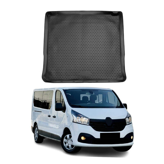 Kofferraummatte Kofferraumwanne für Renault Trafic 2014-2021 Langer Gummi TPE