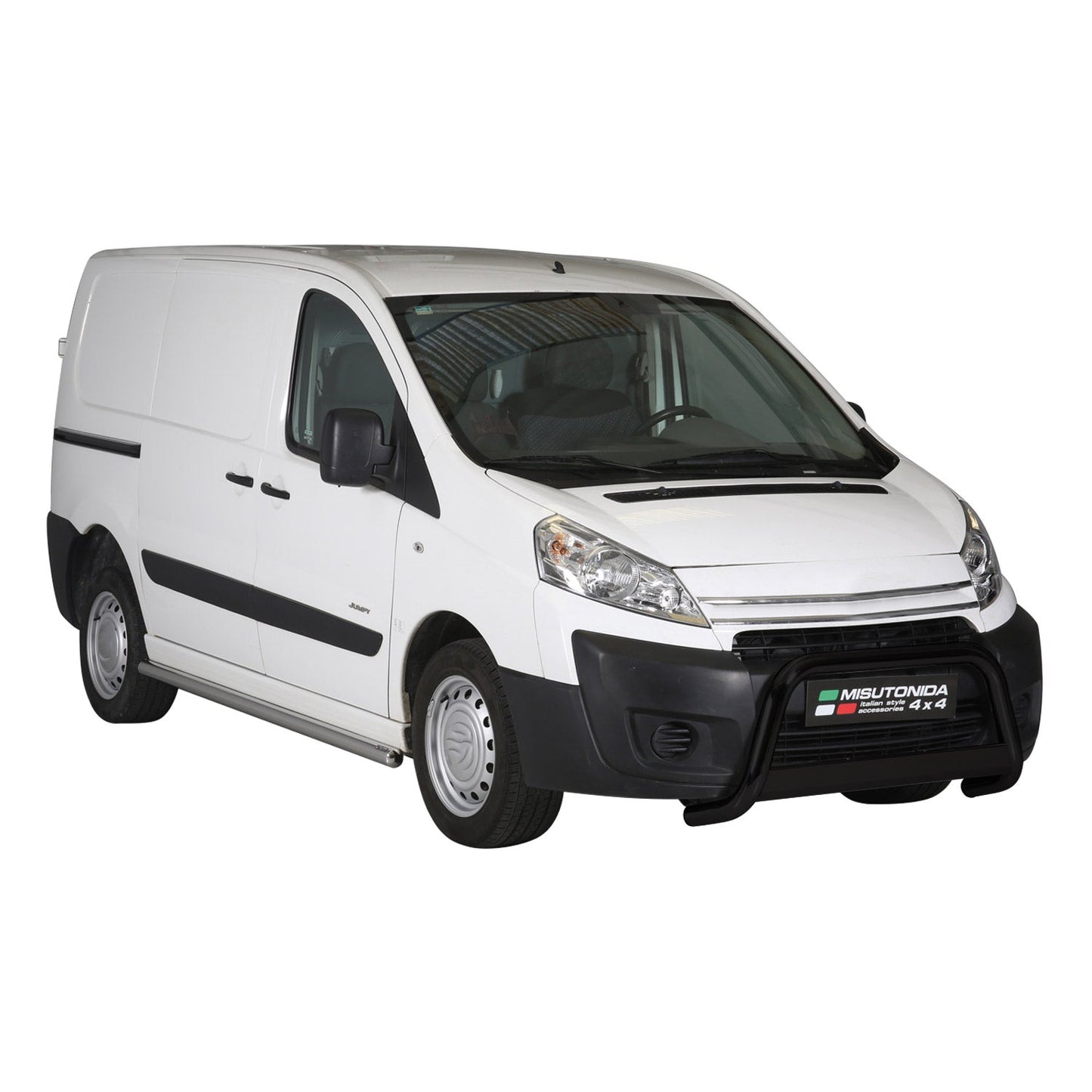 Bară de protecție/buton față pentru Citroen Jumpy 2006-2015 ø63mm oțel negru