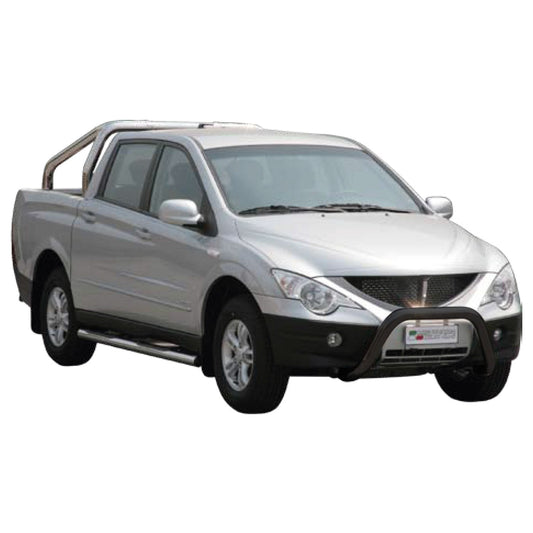 Bară de protecție/buton față pentru Ssangyong Actyon Sports 2007-2012 ø76 Negru