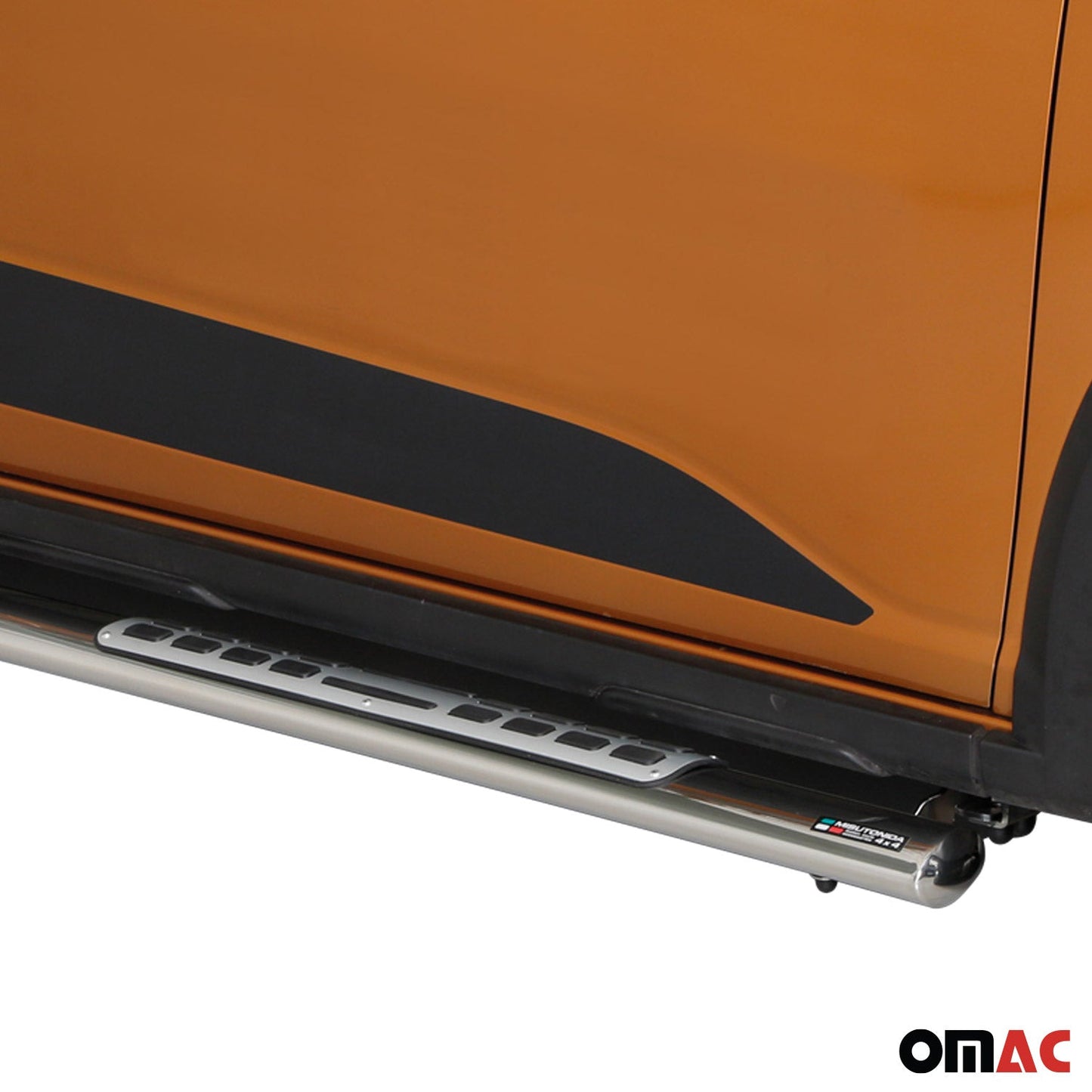 Stahl Seitenschweller Schwellerrohre für Dacia Sandero Stepway 2021-2025 Grau