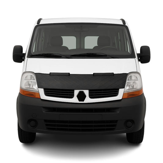 Haubenbra Steinschlagschutz für Renault Master 2 Facelift 2003-2010 Schwarz Halb