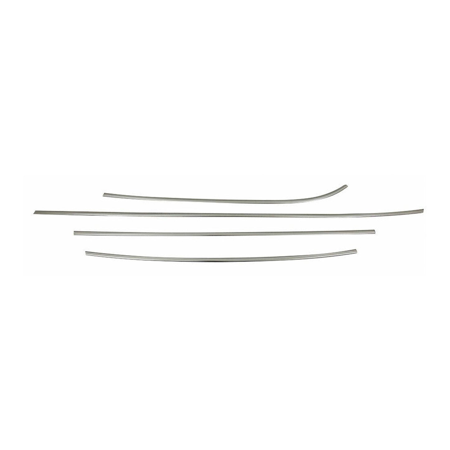 Benzi decorative pentru geamuri pentru Hyundai Veloster 2011-2019, oțel inoxidabil cromat, 4 bucăți