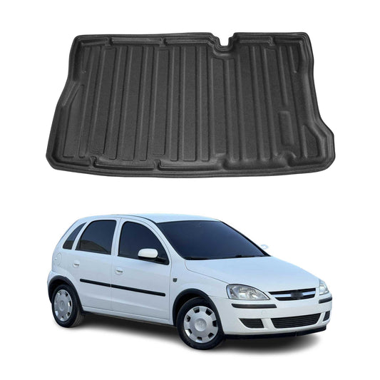 Kofferraumwanne Laderaumwanne für Opel Corsa C 2000-2006 5tür Gummi TPE Schwarz
