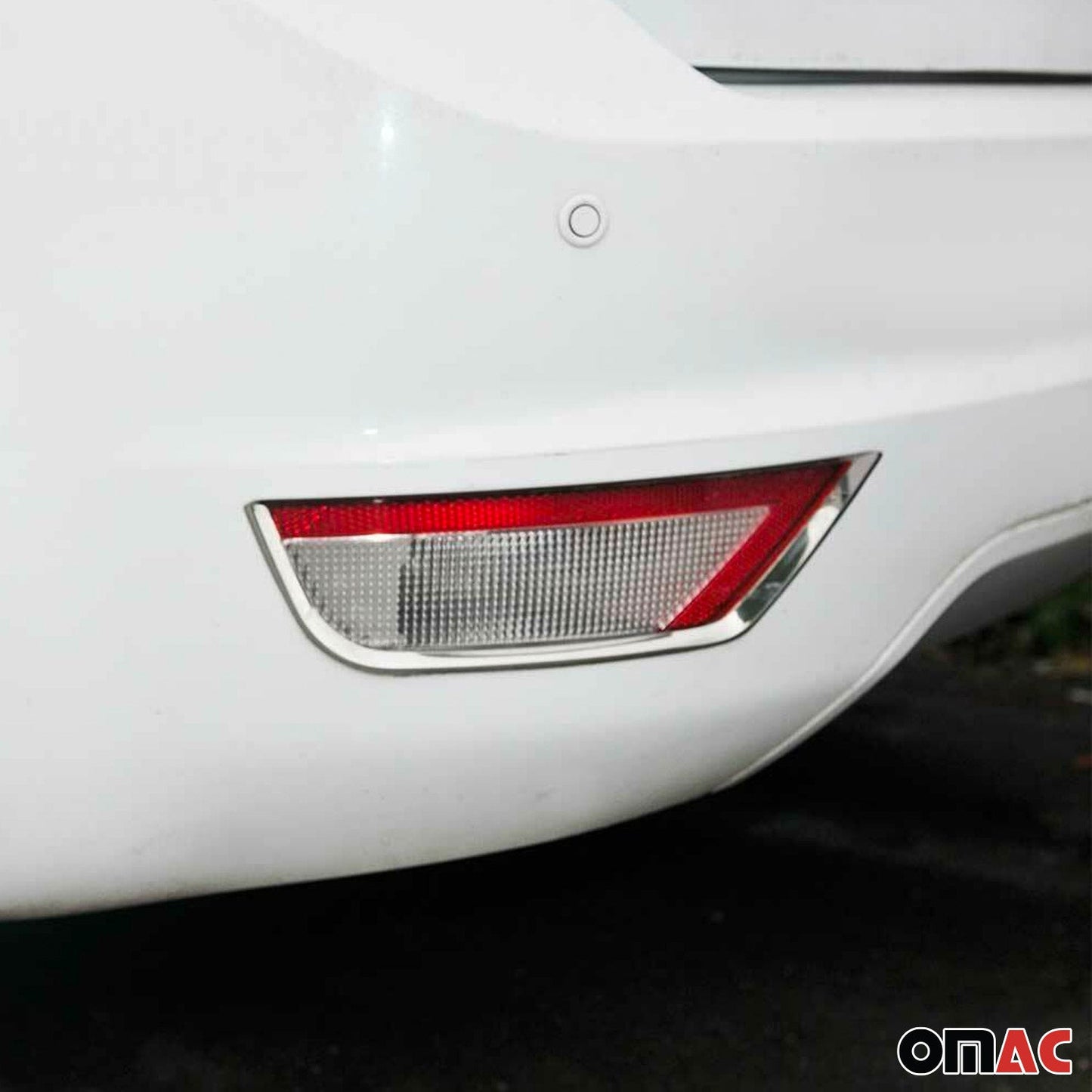 Reflektor Blenden Reflektorleiste für Ford Focus 2008-2011 Edelstahl Silber 2tlg