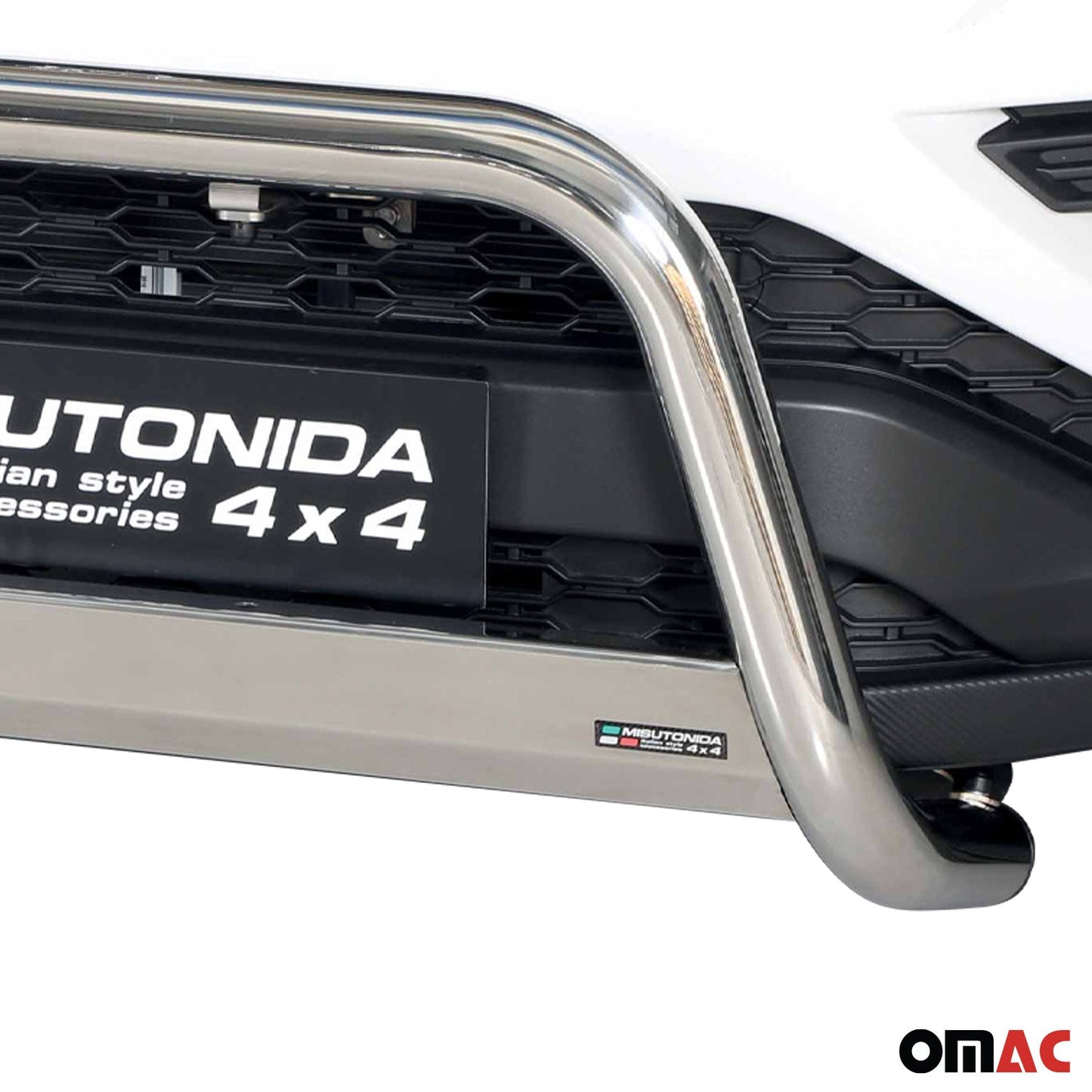 Frontbügel Frontschutzbügel für Ssangyong Musso 2018-2025 ø63mm Stahl Silber