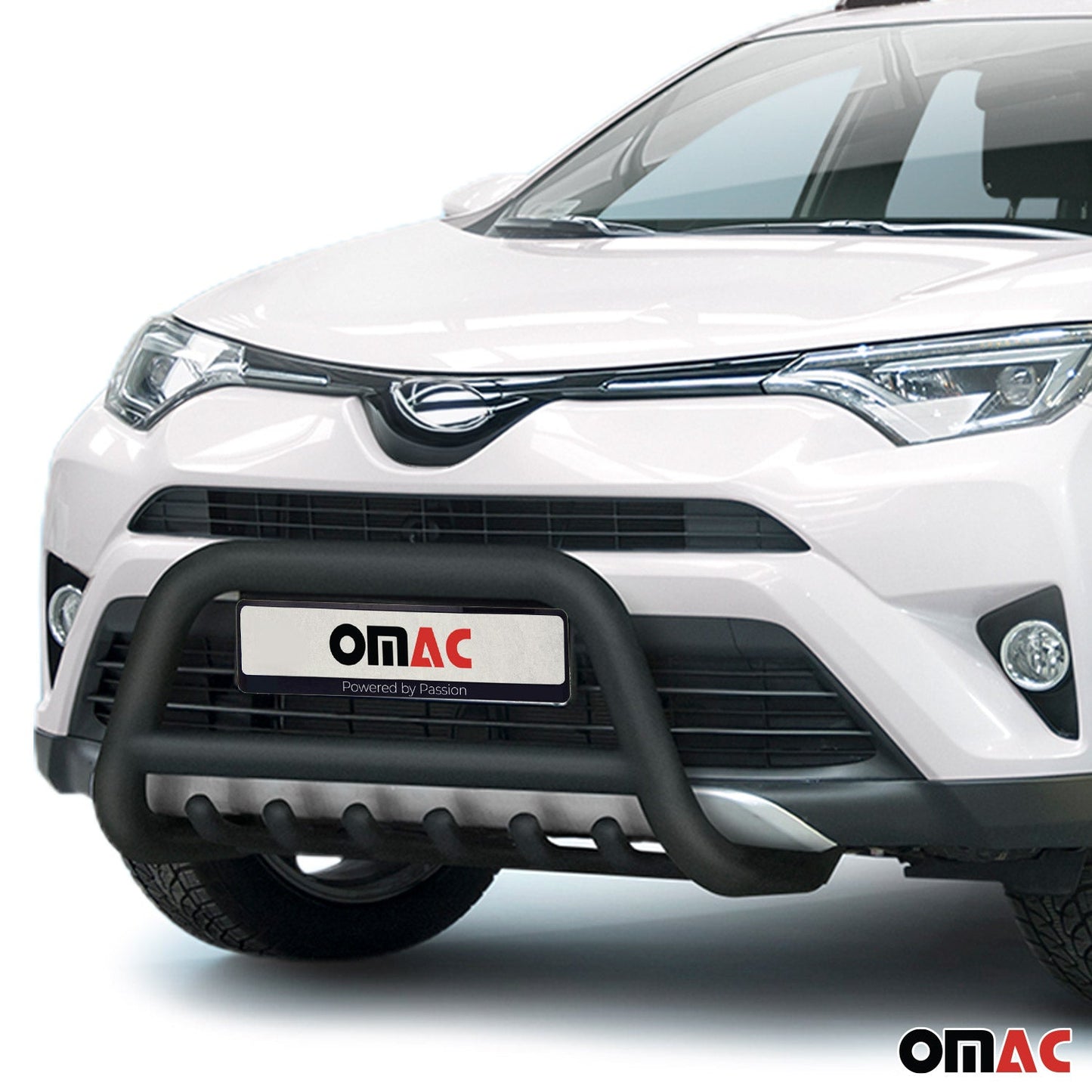 Bară de protecție față pentru Toyota RAV4 2016-2025 cu ABE (omologare de tip germană) Negru oțel